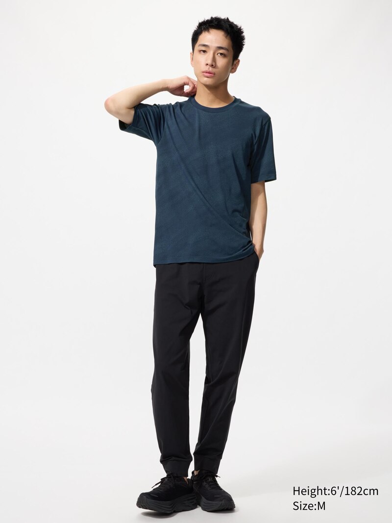 Футболка dry-ex (с узором) синяя