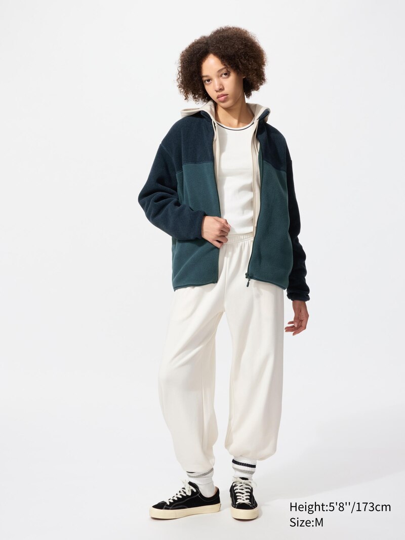 Флисовая куртка с молнией на весь рост (цветовая блокировка)