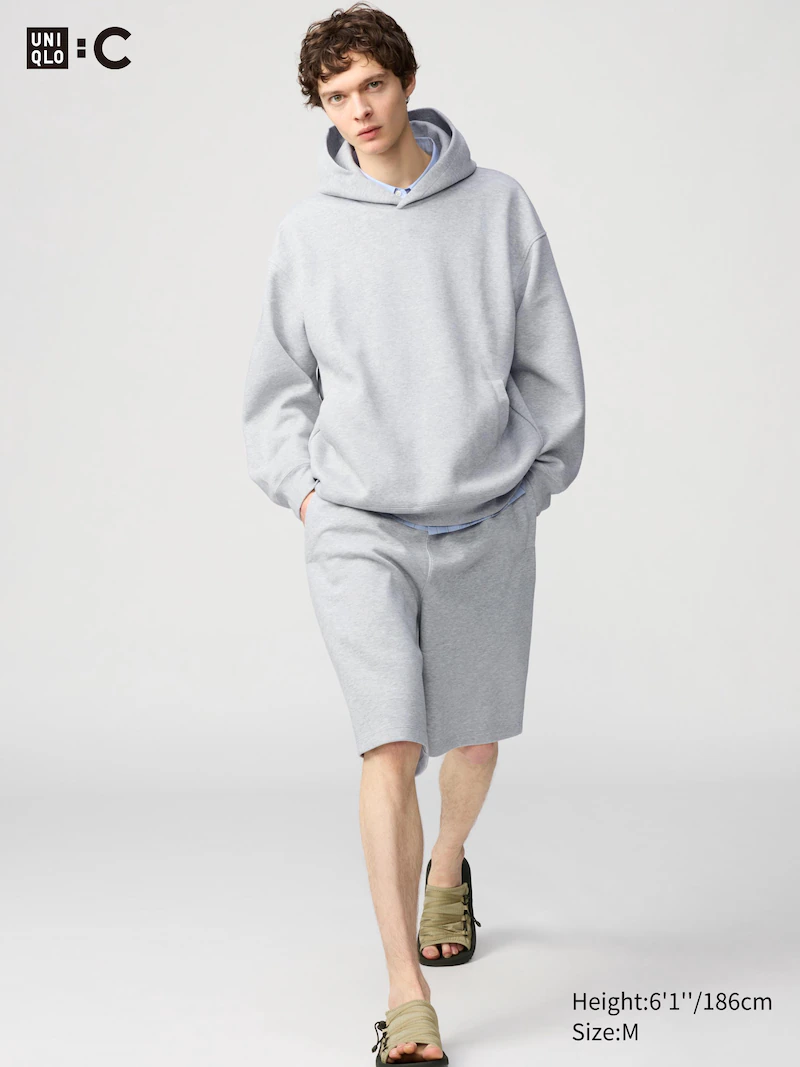 Широкие спортивные шорты из футера