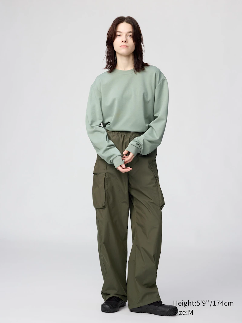 Футболка с длинным рукавом airism cotton (oversized)