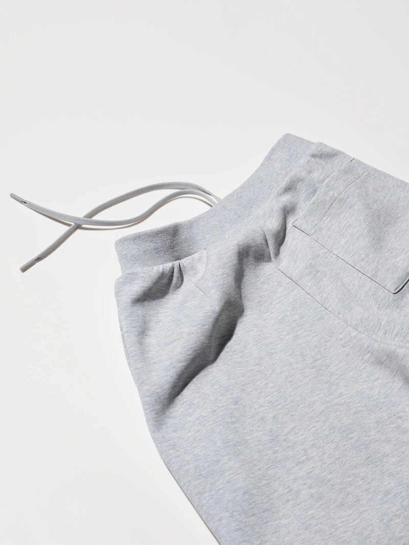 Укороченные прямые брюки из толстого трикотажа