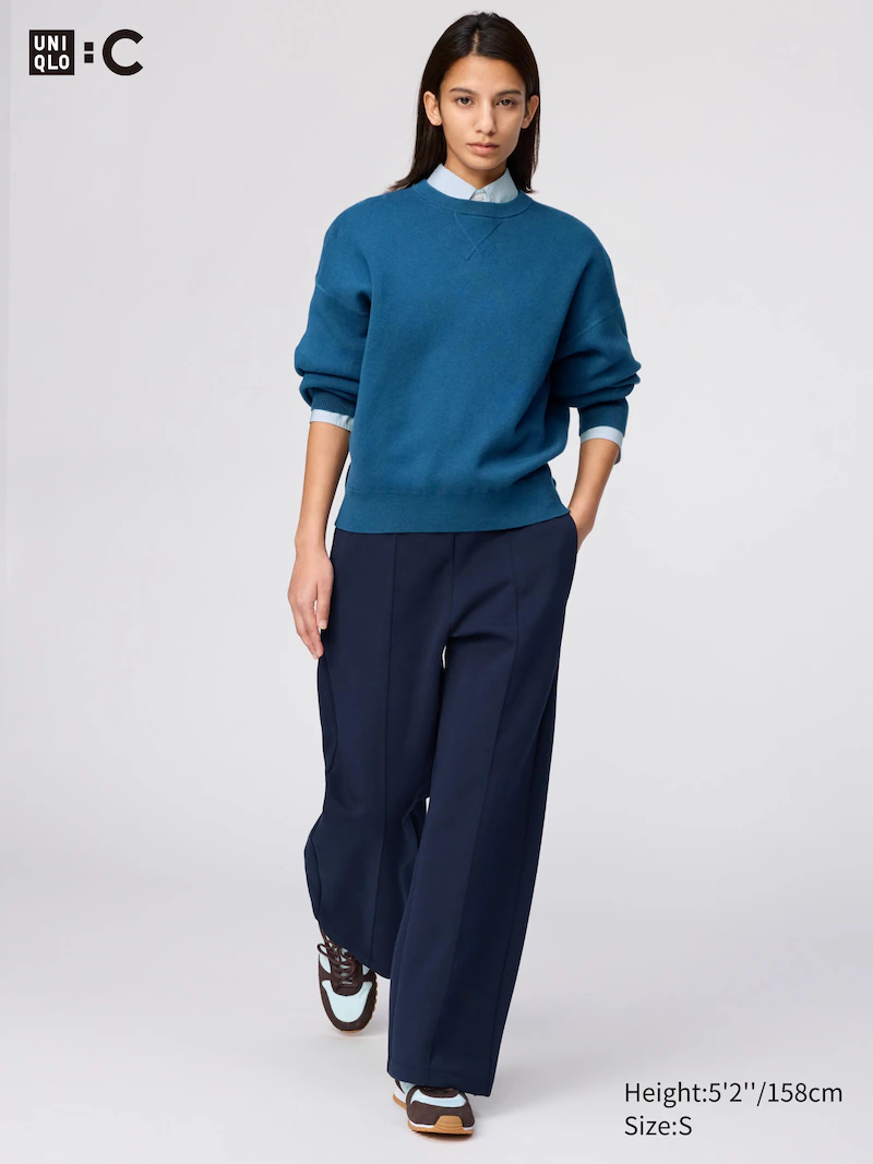 Укороченные прямые брюки из футболки (укороченные)