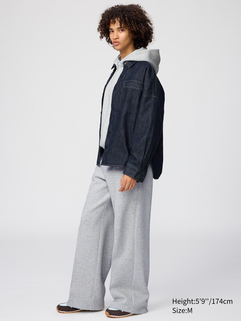 Укороченные прямые брюки из футболки (длинные)