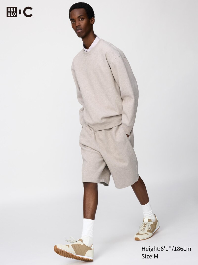 Широкие шорты из хлопкового трикотажа