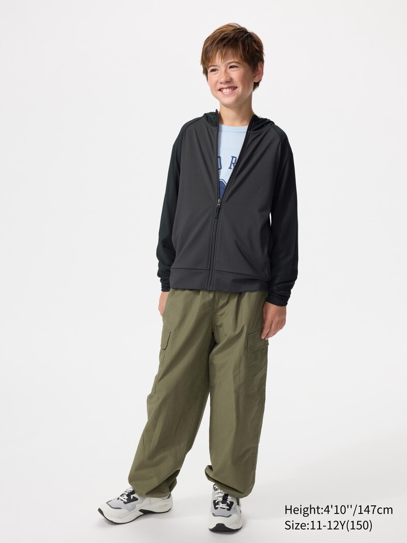 Толстовка с полной молнией airism с защитой от уф-лучей (блок цветов)