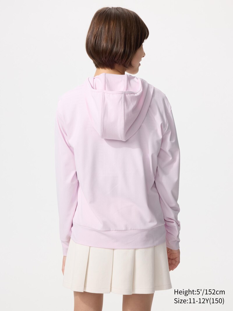 Толстовка с полной молнией и защитой от уф-лучей airism