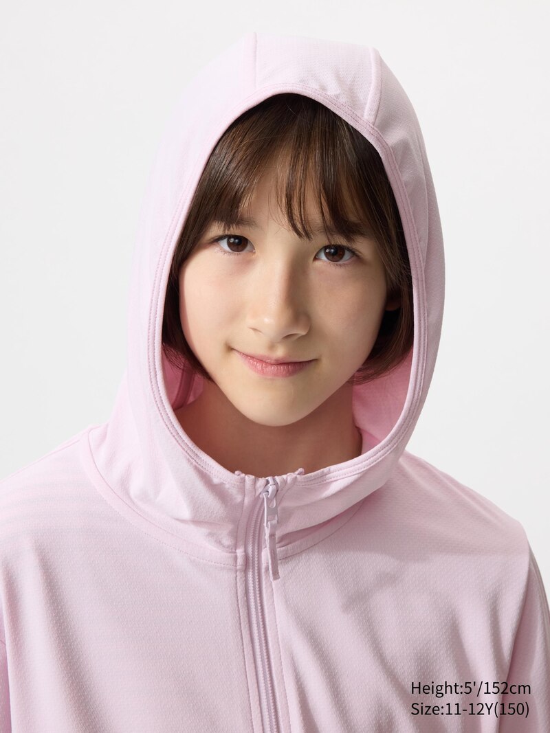 Толстовка с полной молнией и защитой от уф-лучей airism