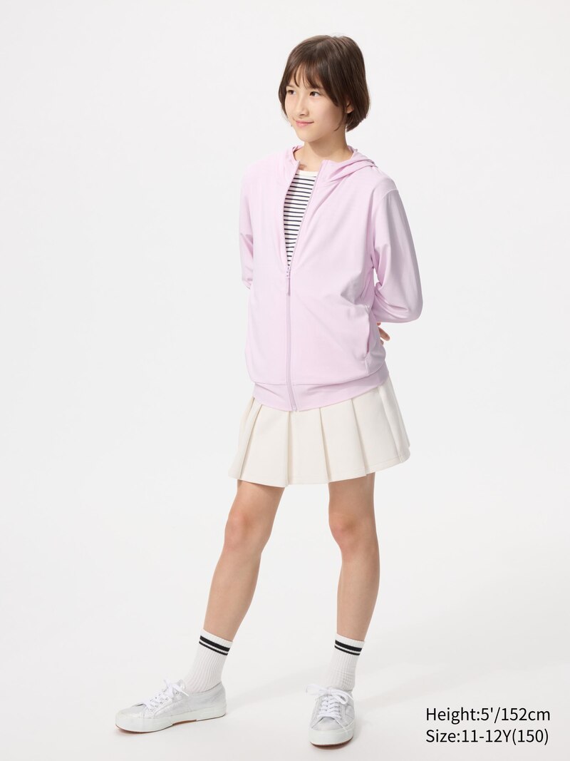 Толстовка с полной молнией и защитой от уф-лучей airism