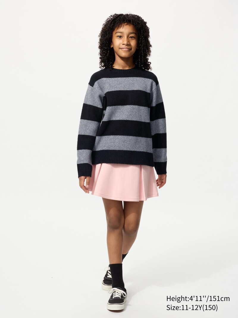 Джемпер из пряжи софле с полосками