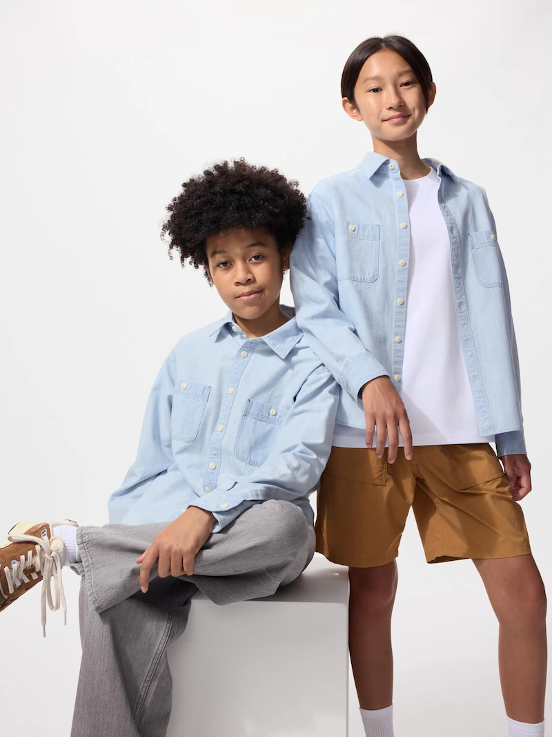 Рубашка из шамбре