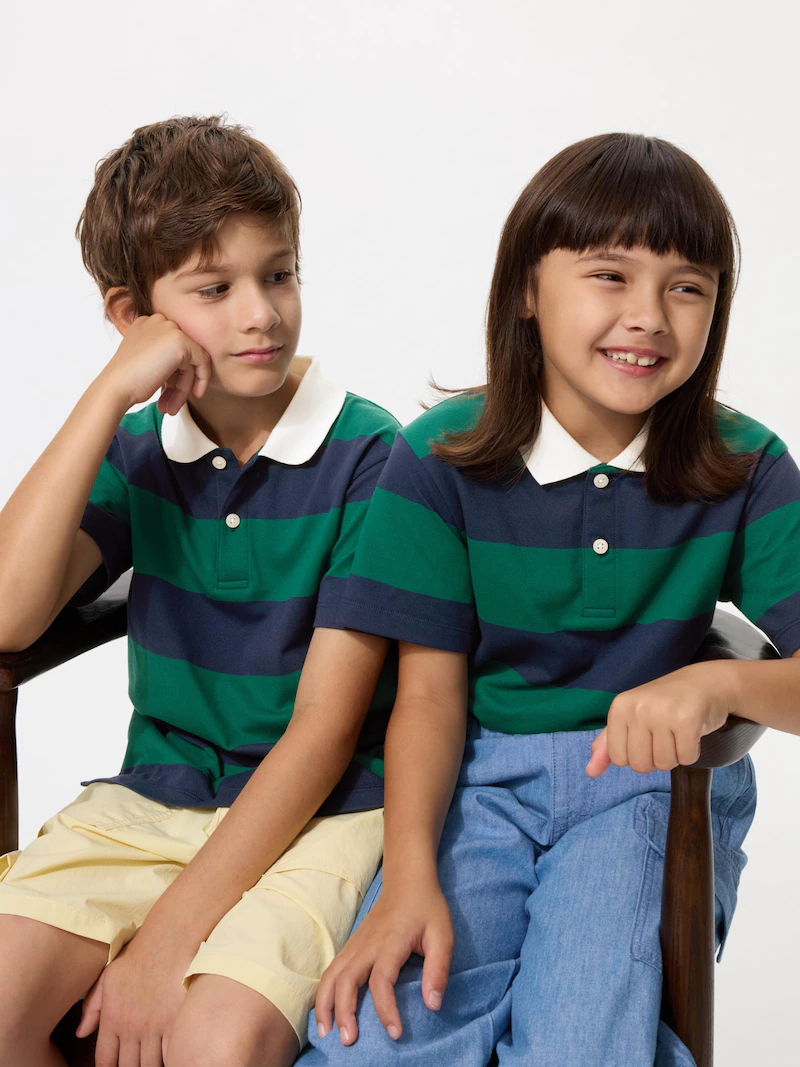 Поло из сухого пике (в полоску)