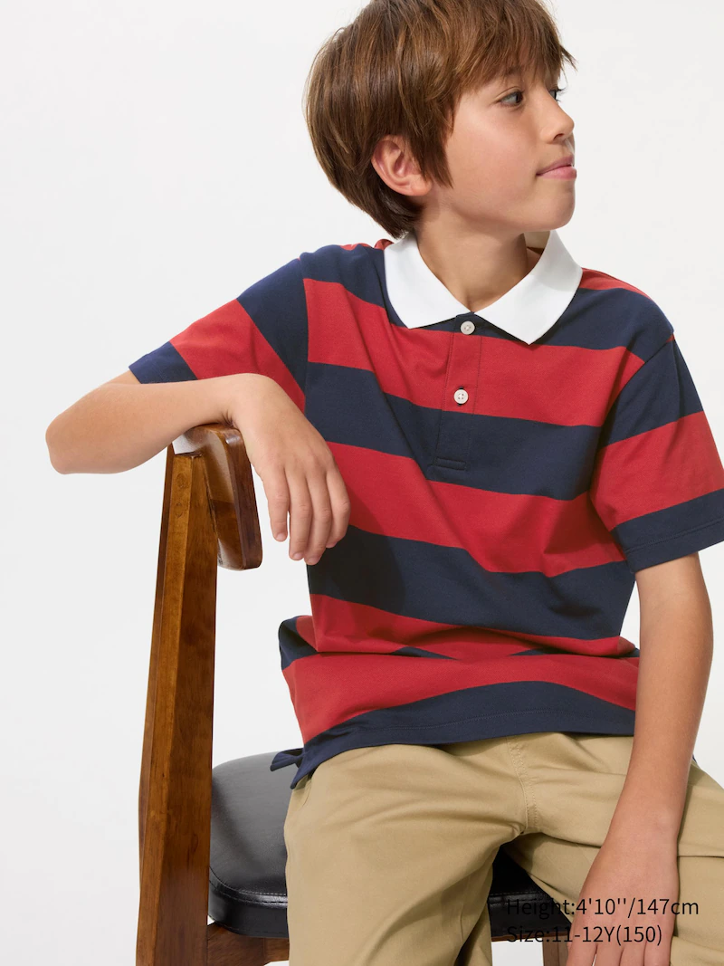 Поло из сухого пике (в полоску)