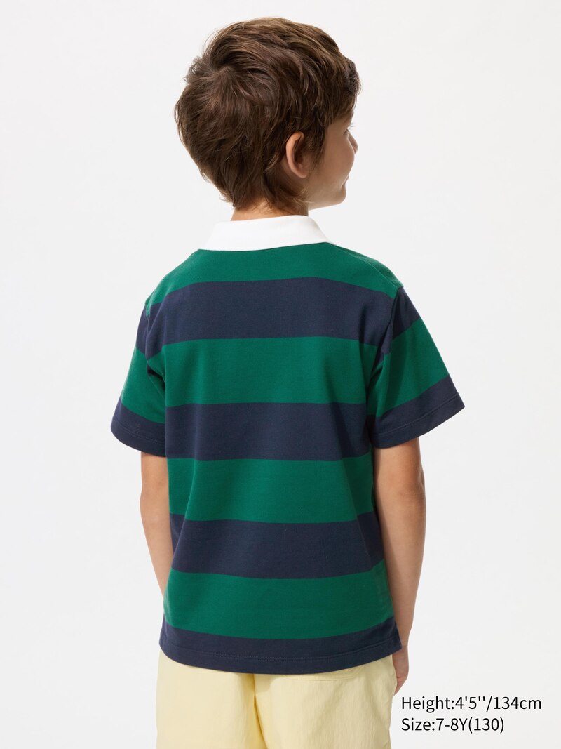 Поло из сухого пике (в полоску)