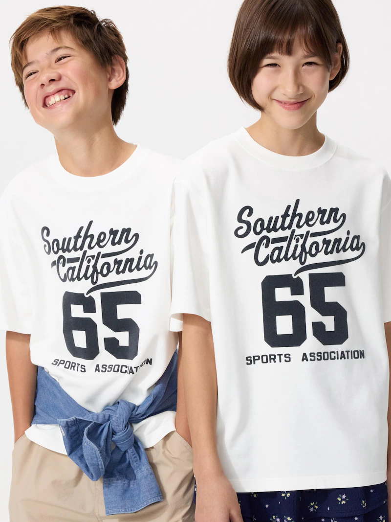 Футболка airism cotton crew neck (с графическим принтом)