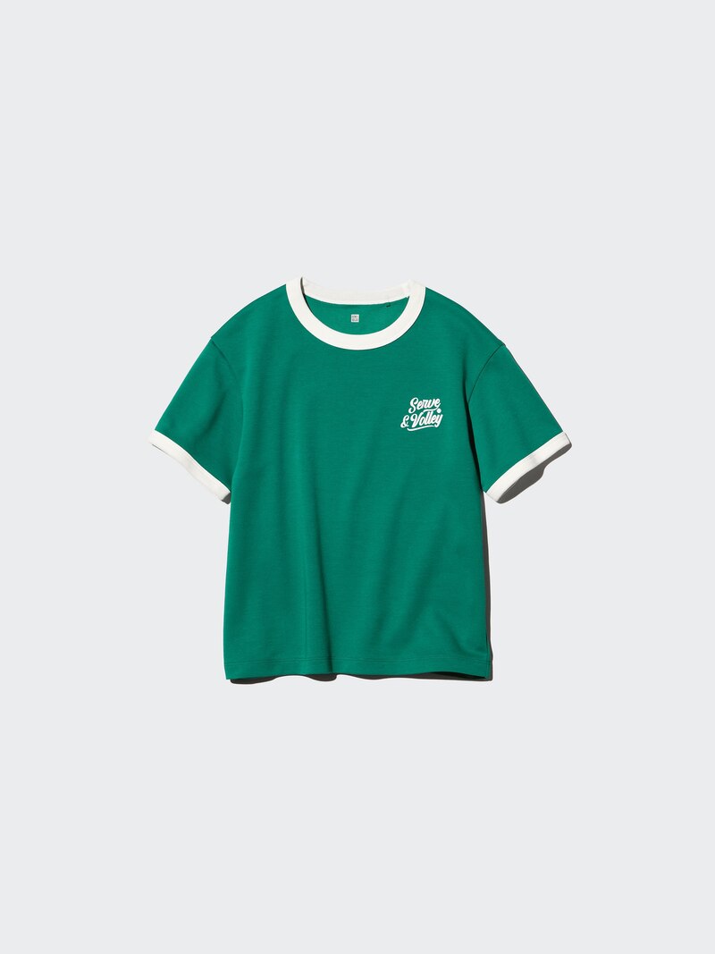 Футболка airism cotton crew neck (с графическим принтом)