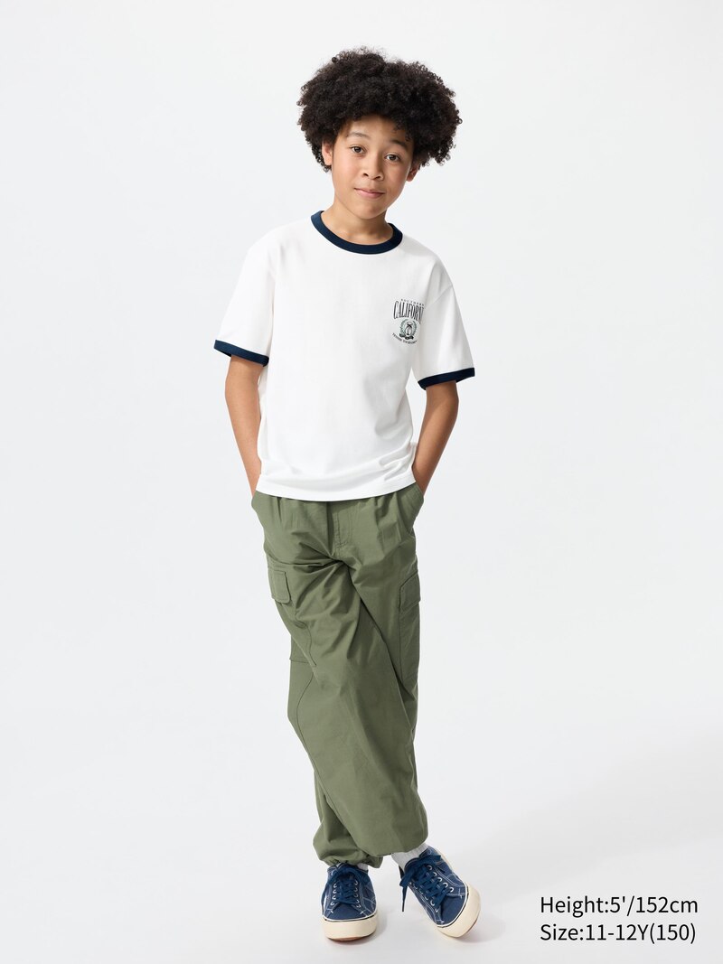 Футболка airism cotton crew neck (с графическим принтом)