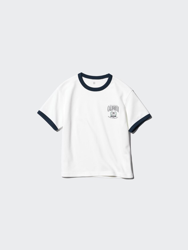 Футболка airism cotton crew neck (с графическим принтом)