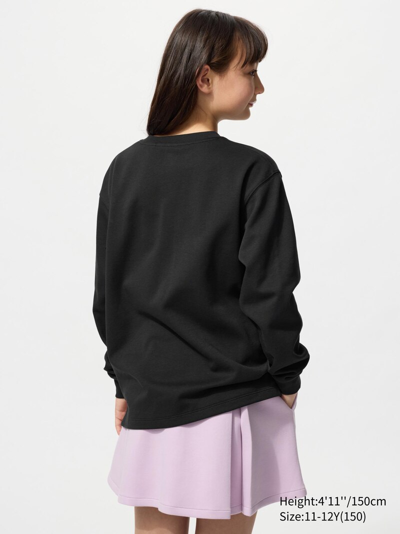 Футболка с круглым вырезом airism cotton (длинный рукав)