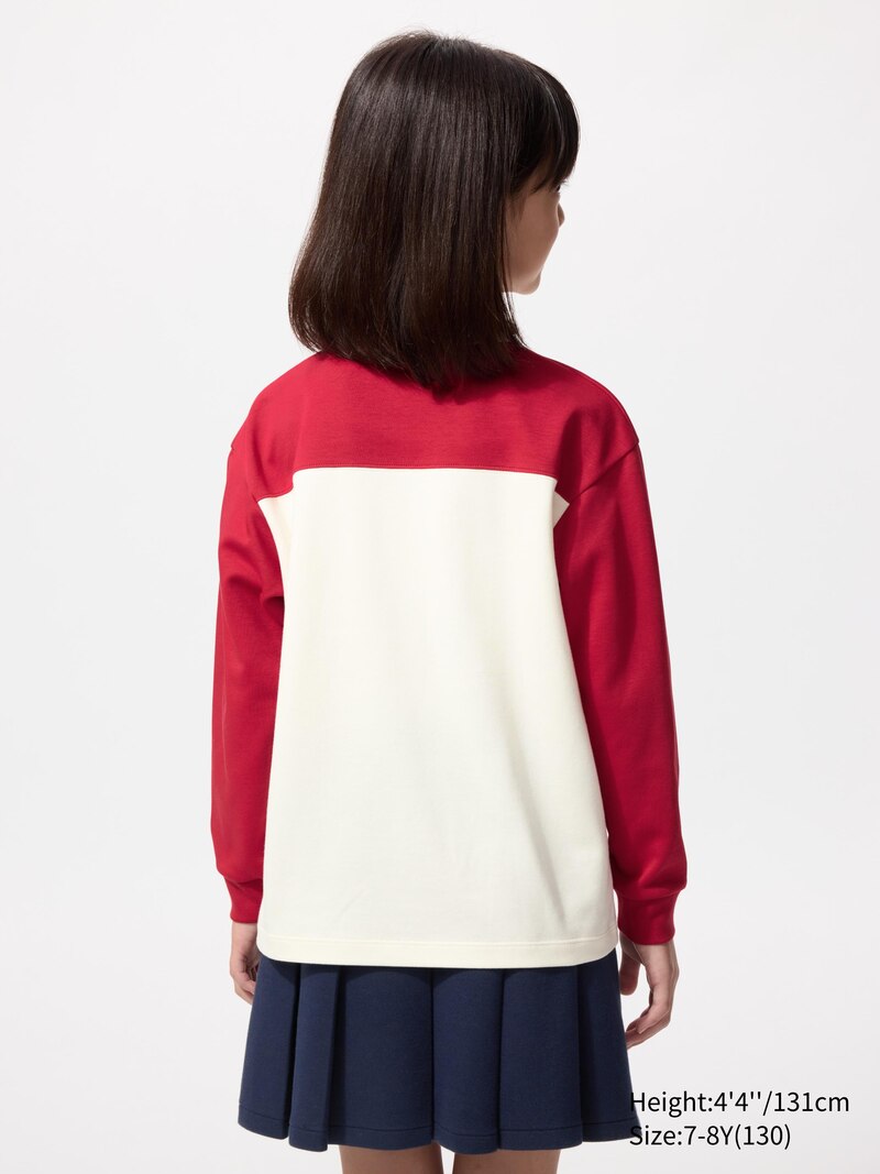 Футболка airism из хлопка с круглым вырезом (графика, длинный рукав)