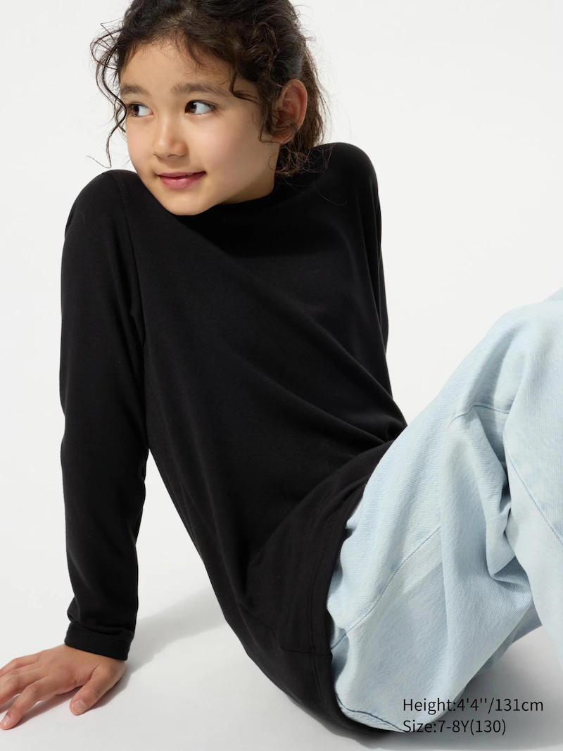 Футболка с круглым вырезом heattech ultra warm (длинный рукав)