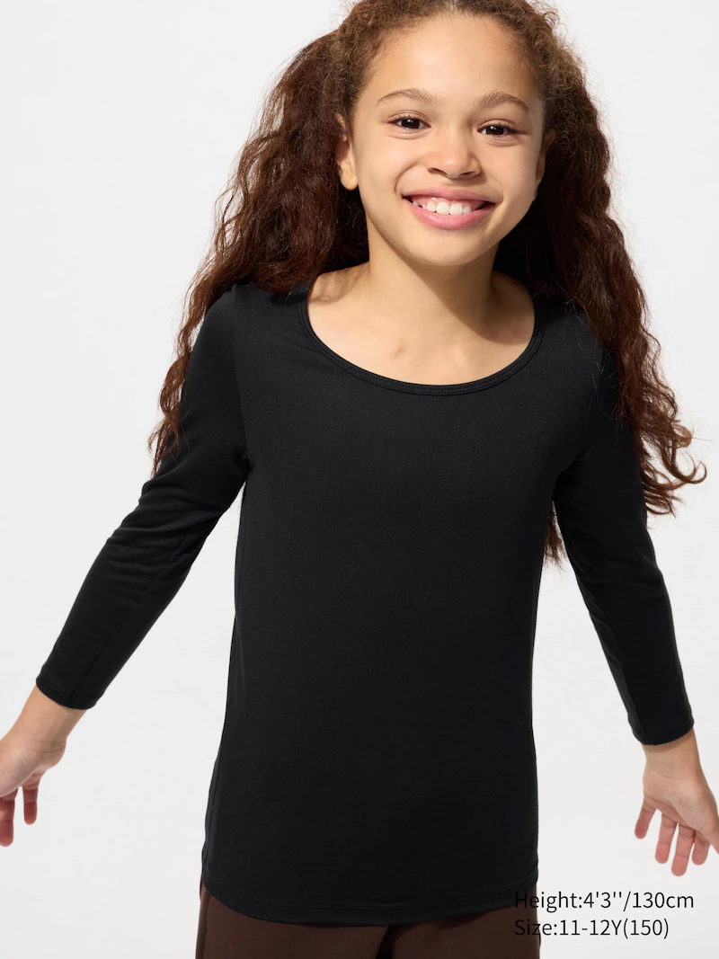 Термобелье heattech футболка с горловиной лодочка (длинный рукав)