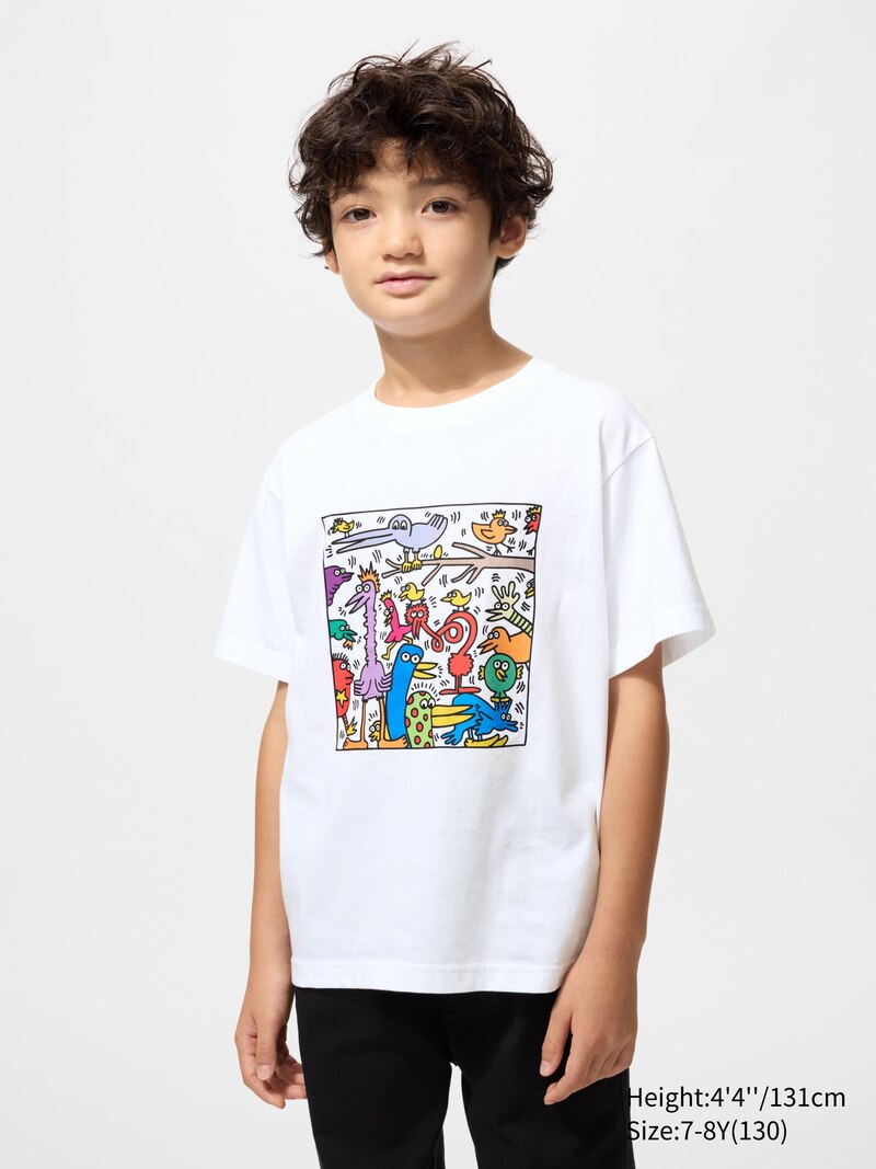 Футболка с графикой ny pop art (кит харинг)