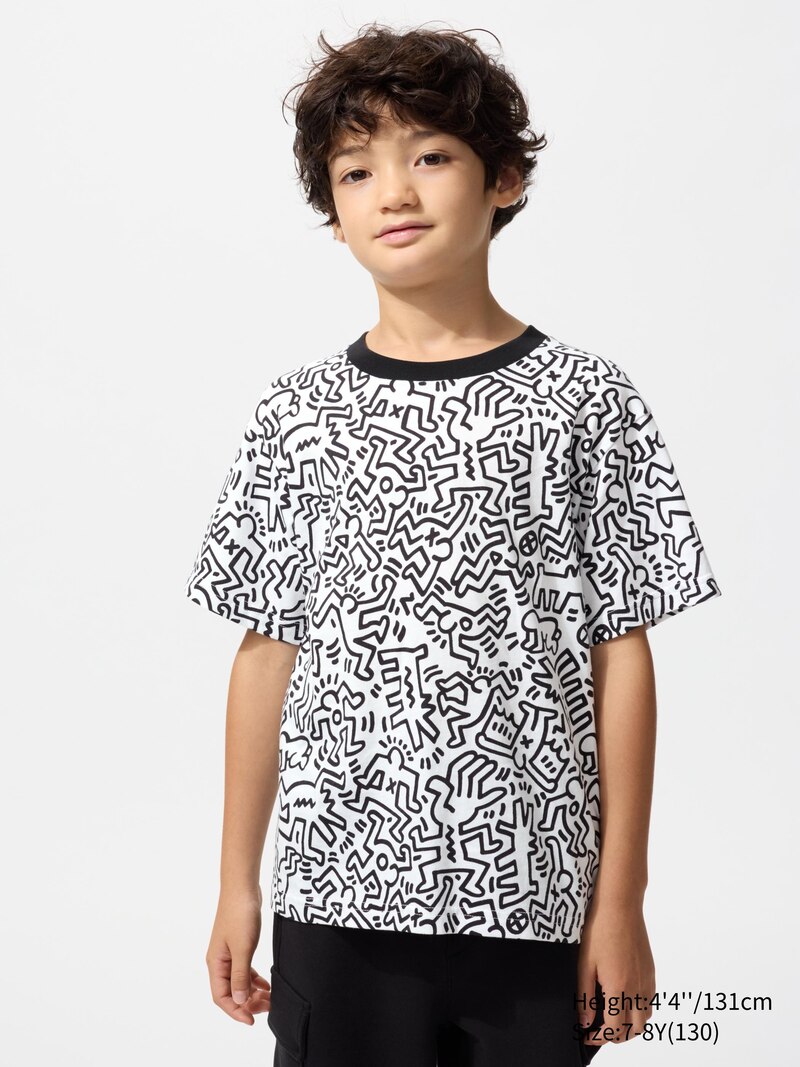 Футболка с графикой ny pop art (кит харинг)