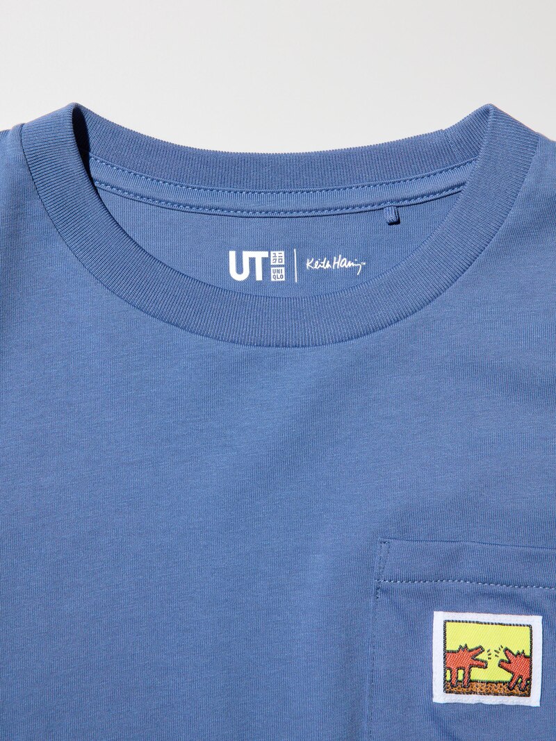 Футболка с графикой ny pop art (кит харинг)