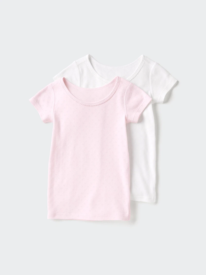 Футболка из хлопкового ребристого трикотажа (2 шт., выточки)