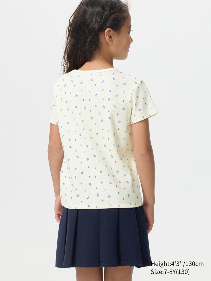 Футболка с рельефным узором (с принтом)