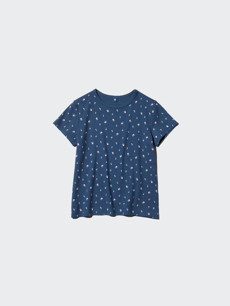 Футболка с рельефным узором (с принтом)