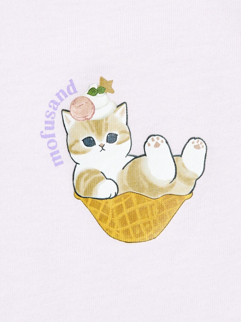 Футболка с графическим принтом mofusand ut