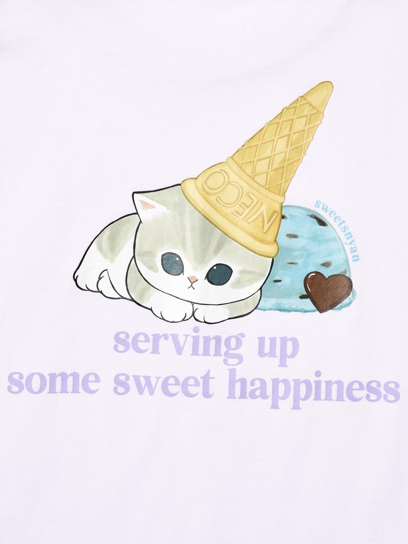 Футболка с графическим принтом mofusand ut