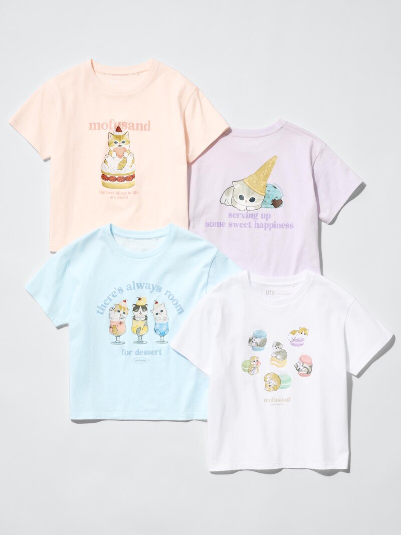 Футболка с графическим принтом mofusand ut