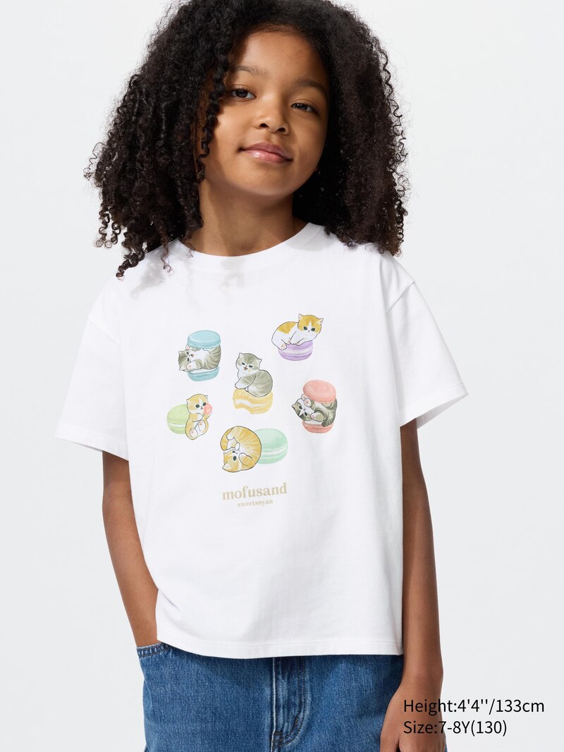 Футболка с графическим принтом mofusand ut