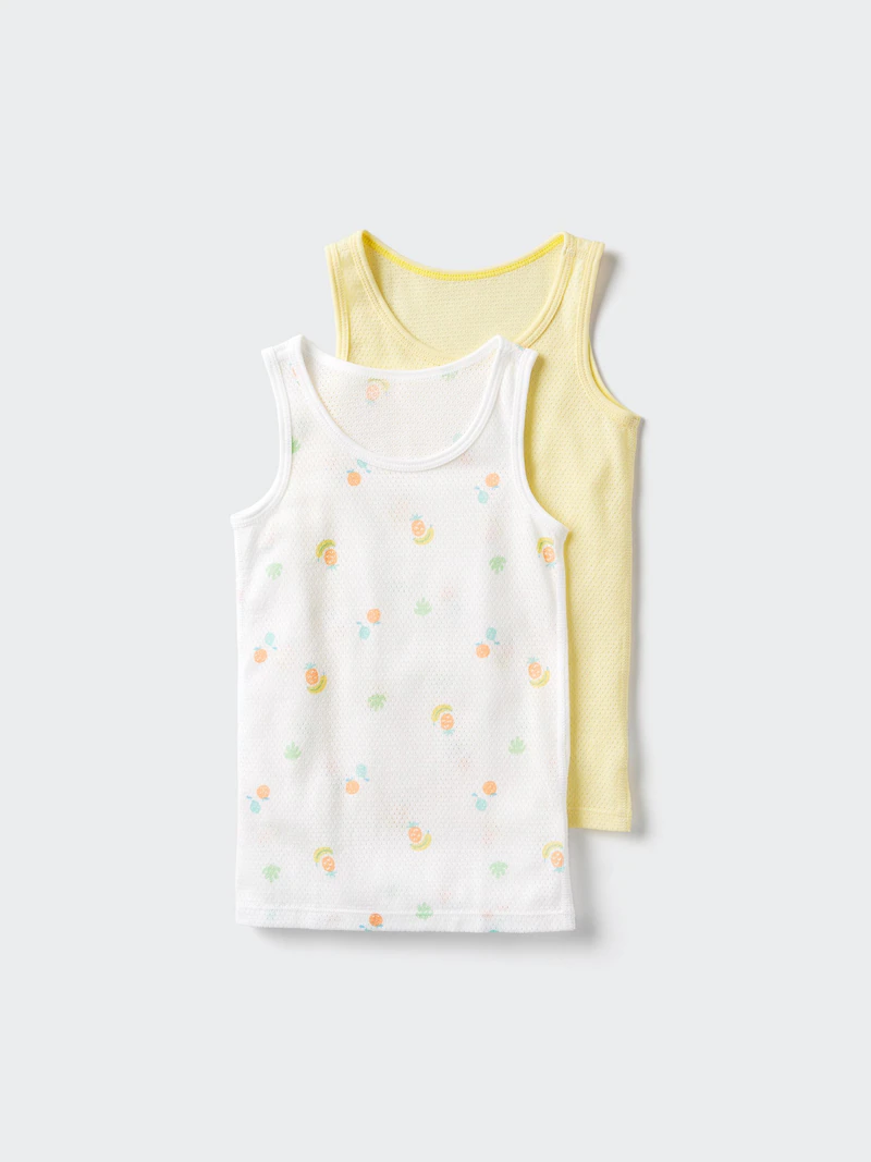 Хлопковый жилет на молнии (набор из 2 штук, с принтом)