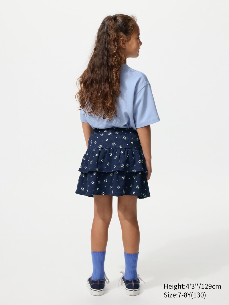 Юбка-шорты из джерси (цветочный узор)