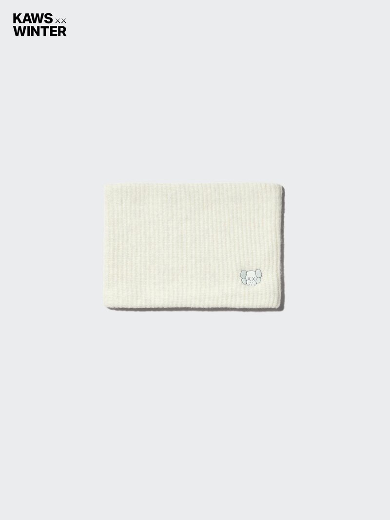 Шарф из soufflé yarn knit для шеи kaws winter heattech