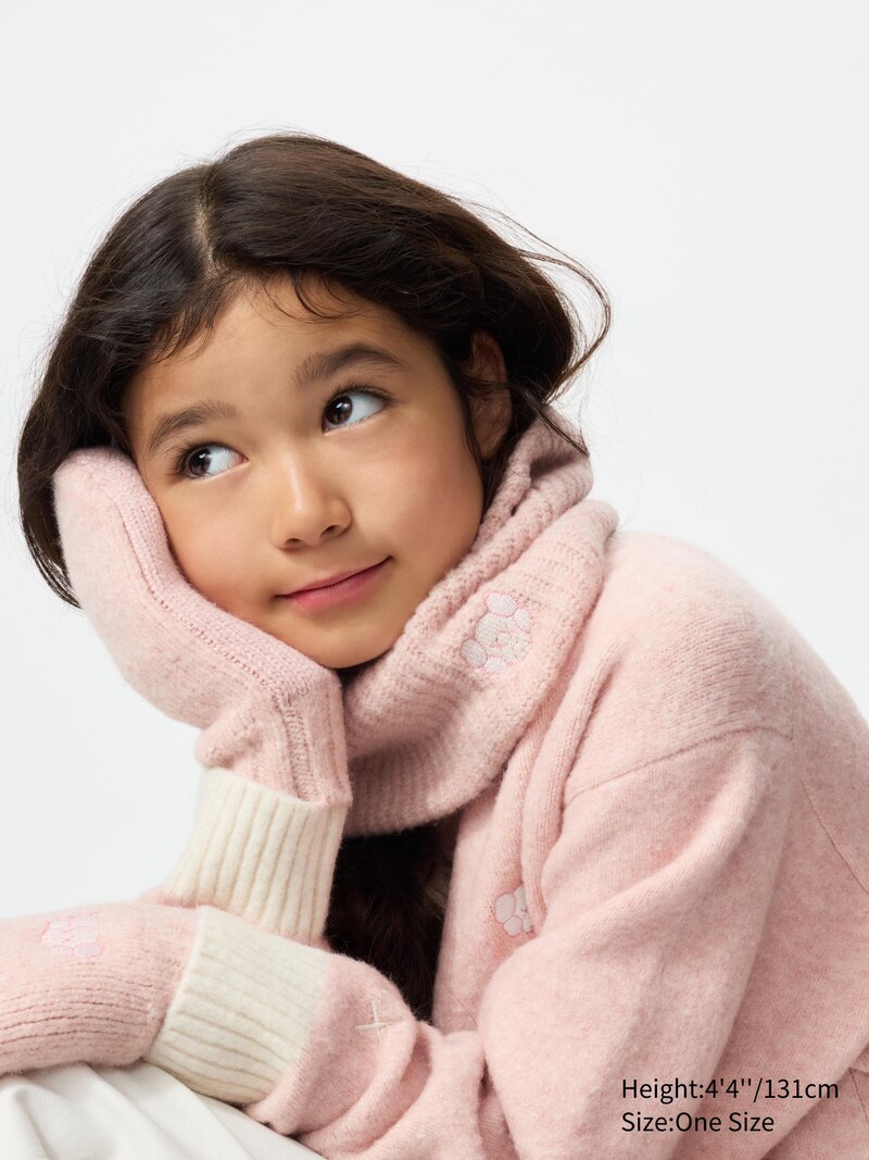 Шарф из soufflé yarn knit для шеи kaws winter heattech