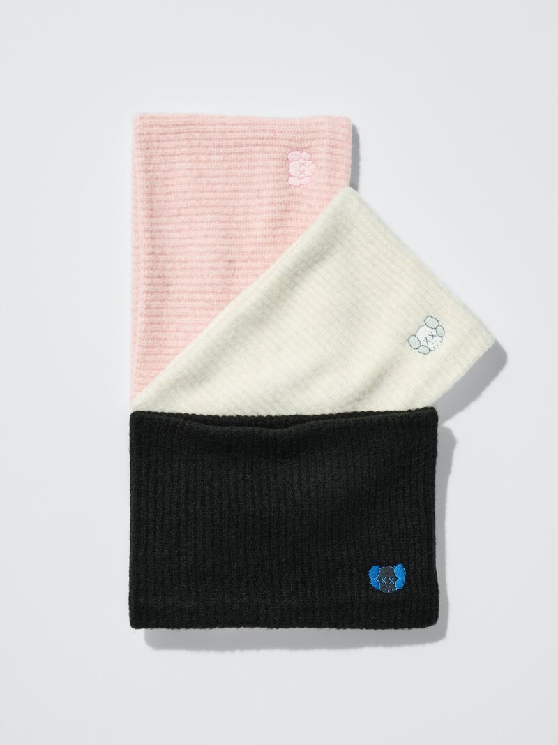 Шарф из soufflé yarn knit для шеи kaws winter heattech