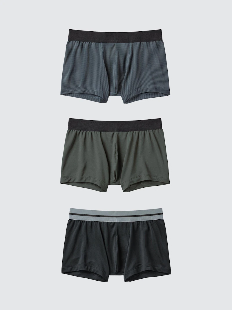 Трусы-боксеры airism (в полоску, 3 штуки)