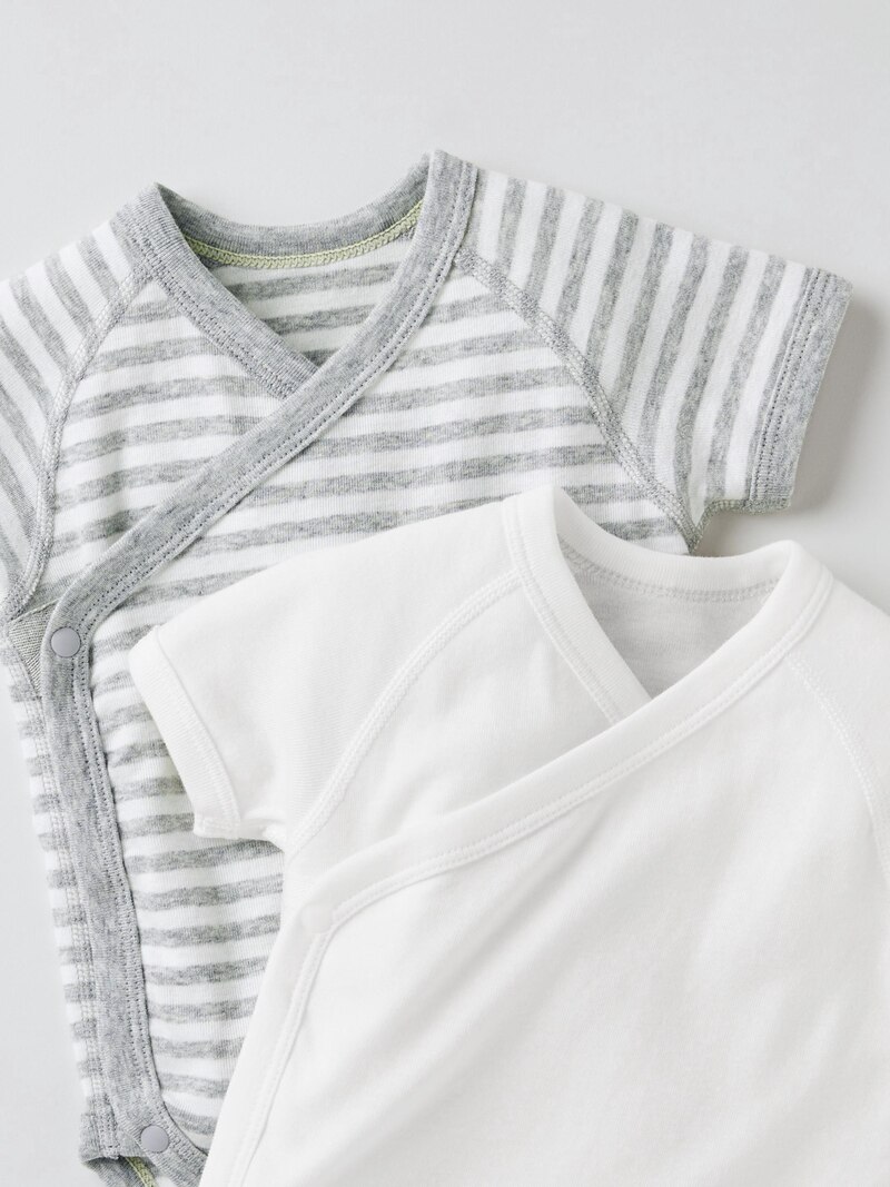 Детский комбинезон с короткими рукавами и круглым вырезом для младенцев