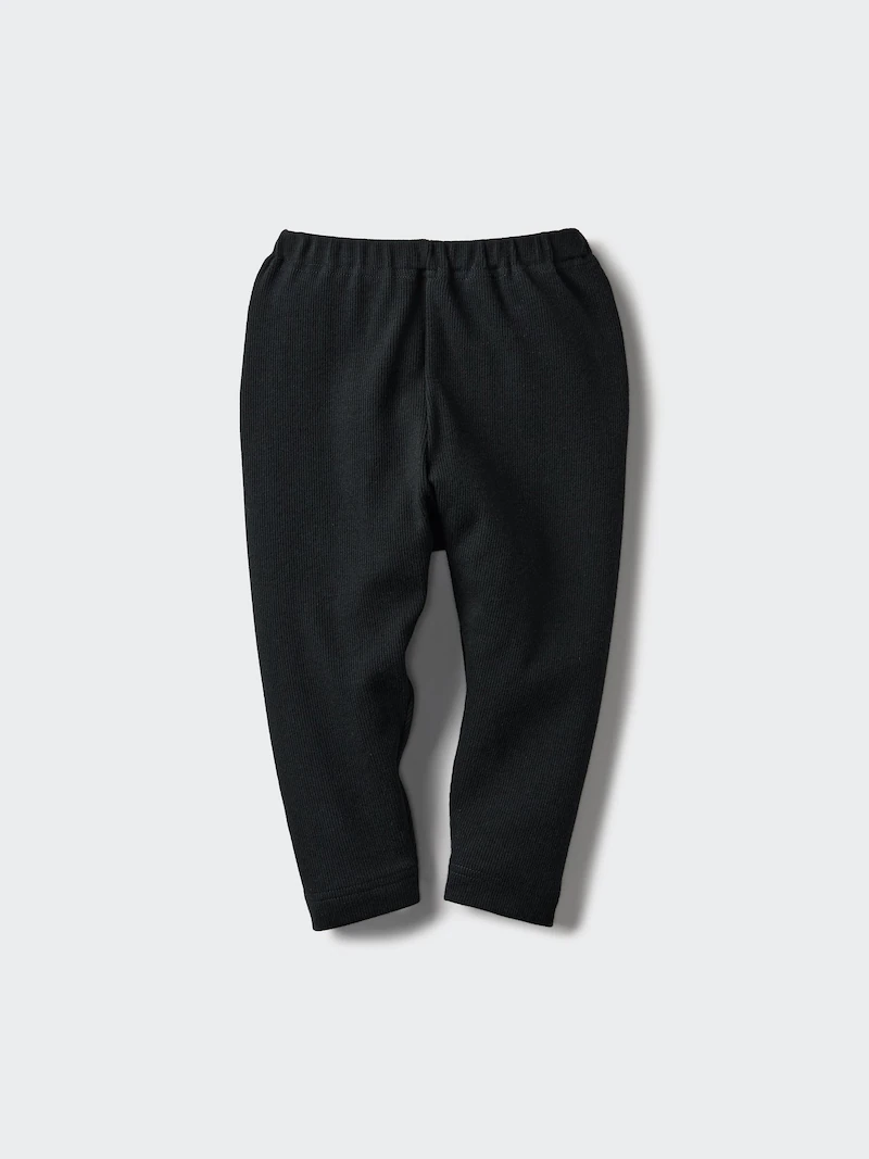 Леггинсы relaxed (ребристые) black