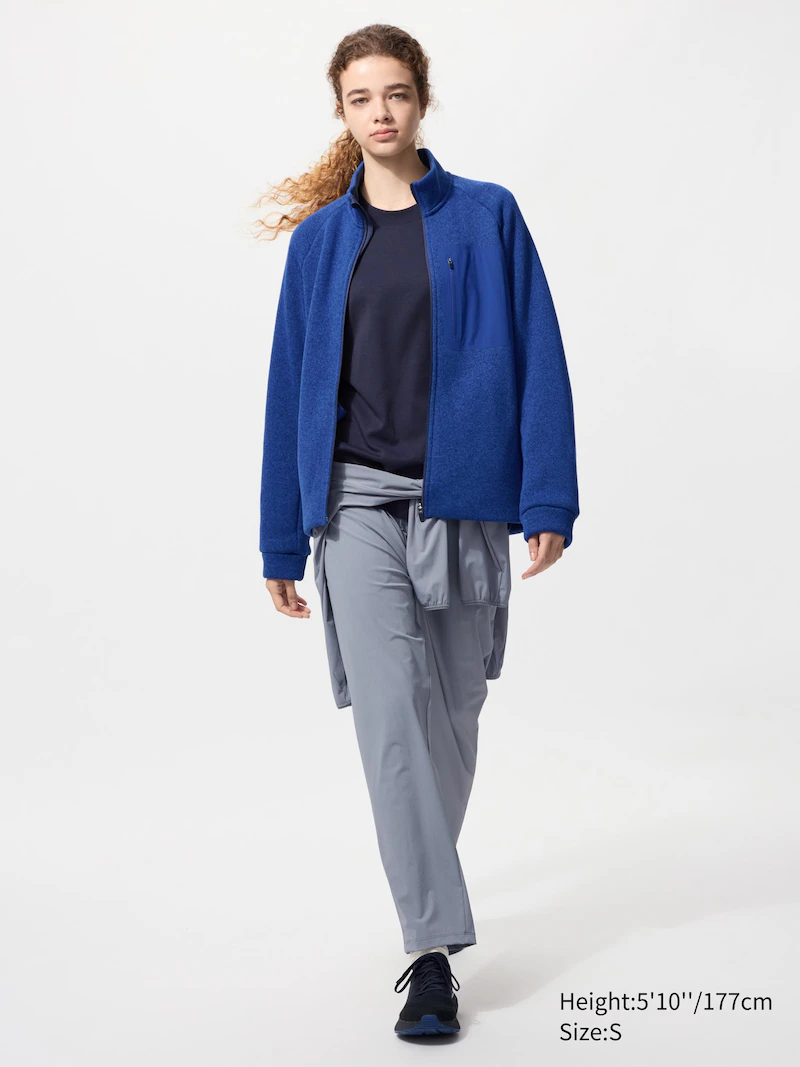 Трикотажная флисовая куртка с полной молнией