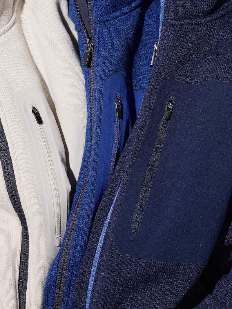 Трикотажная флисовая куртка с полной молнией