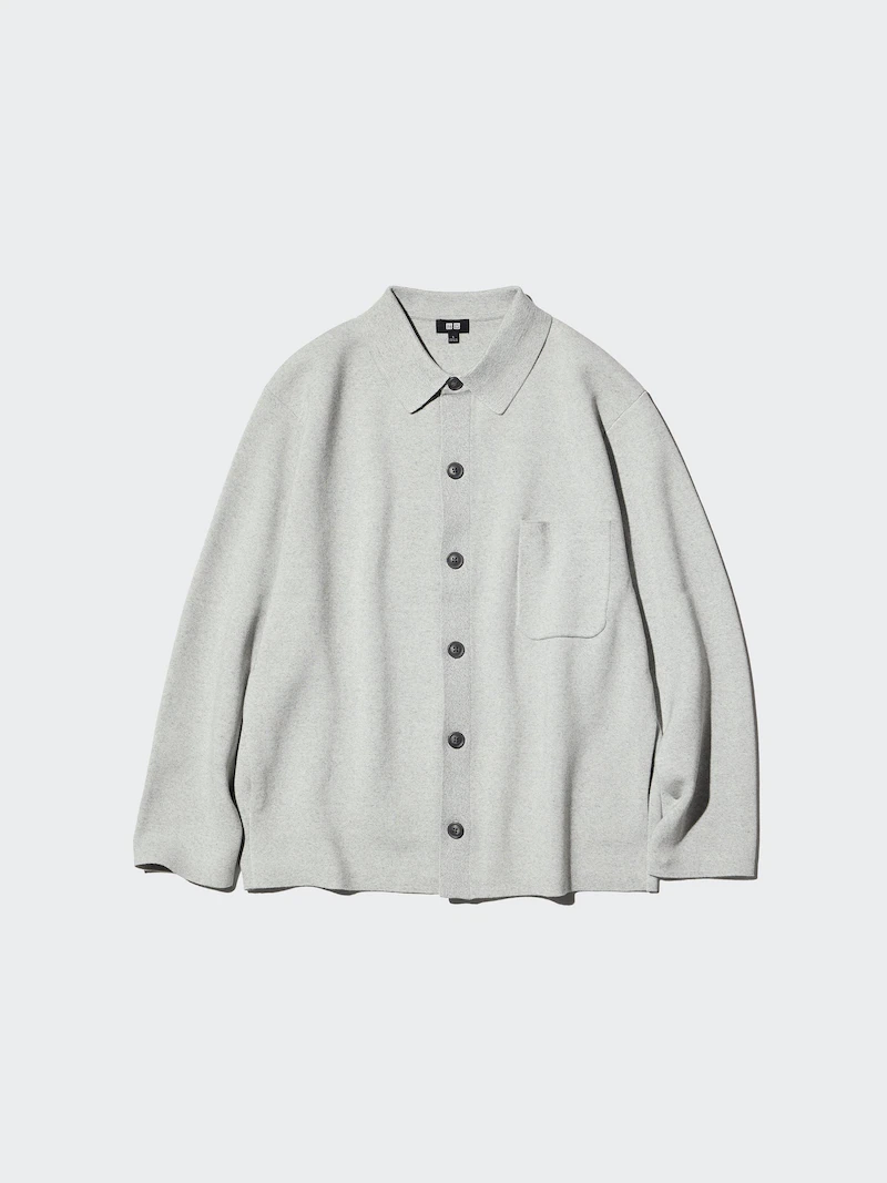 Кардиган с воротником в стиле рубашки milano ribbed