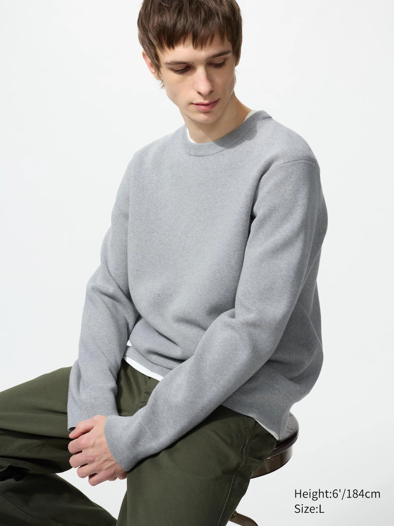 Джемпер с круглым воротом milano ribbed, подходящий для стирки