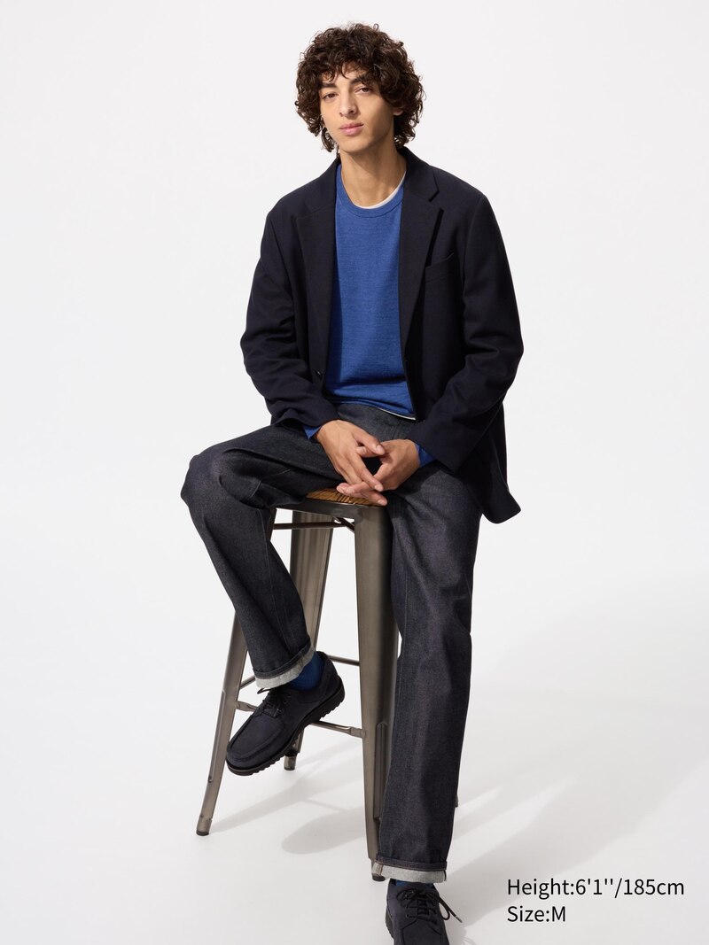 Джемпер с круглым вырезом из 100% мериносовой шерсти