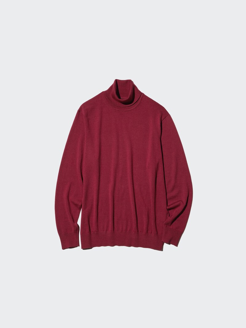 Водолазка с высоким воротником из 100% мериносовой шерсти