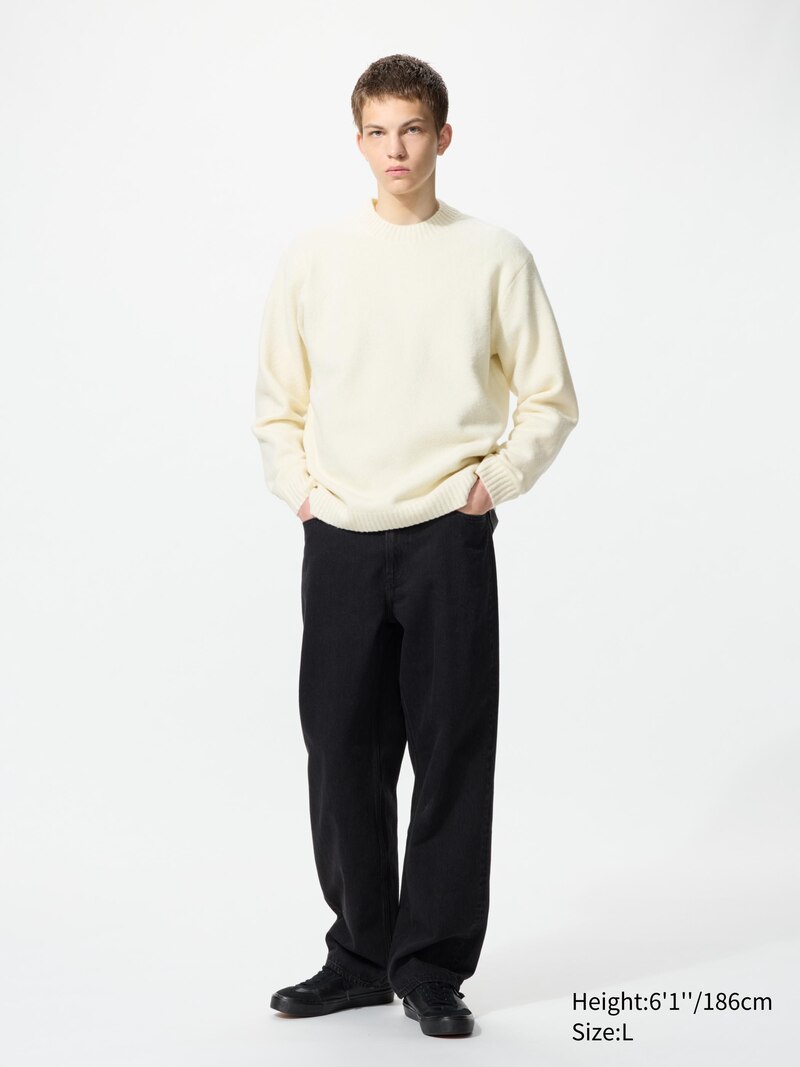 Джемпер с круглым вырезом из пряжи soufflé